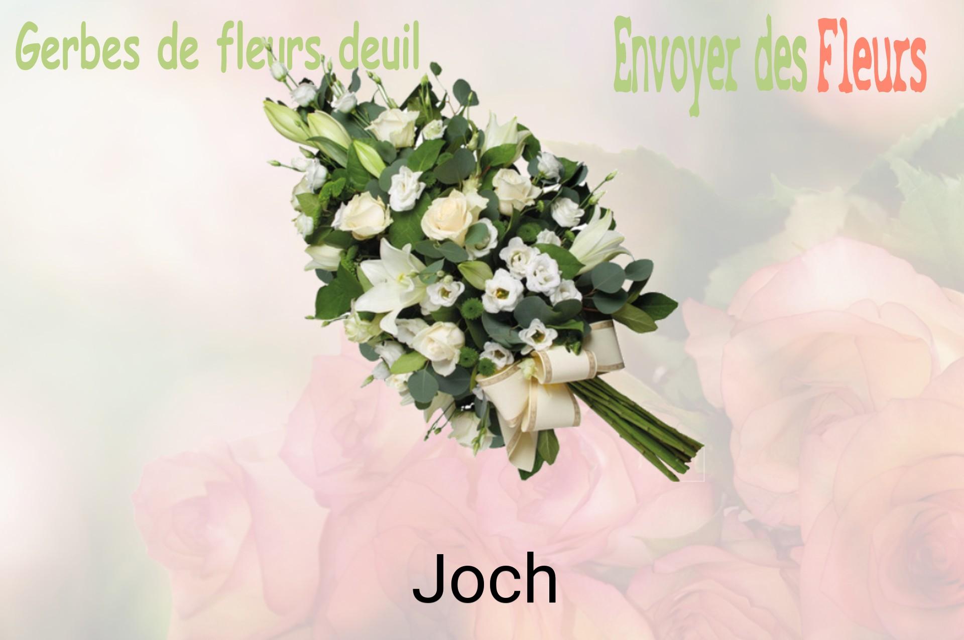 Gerbe de fleurs de deuil livrée à Joch